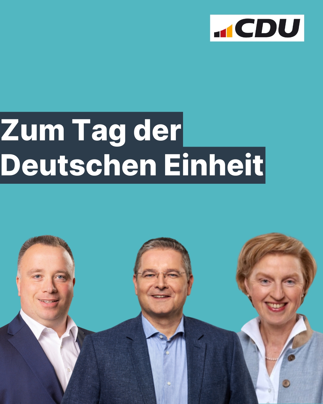 v.l: Jens Zimmermann, stellv. Kreisvorsitzender.
 Dr. Hermann Junghans ,MdL, Kreisvorsitzender.
 Anette R�ttger, MdL, stellv. Kreisvorsitzende